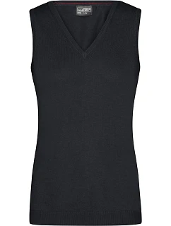 Daiber JN 656 Dámská svetrová vesta s výstřihem do V 02.0656 black