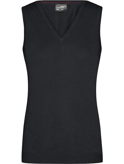 Daiber JN 656 Dámská svetrová vesta s výstřihem do V 02.0656 black Daiber JN 656 Dámská svetrová vesta s výstřihem do V 02.0656 black
