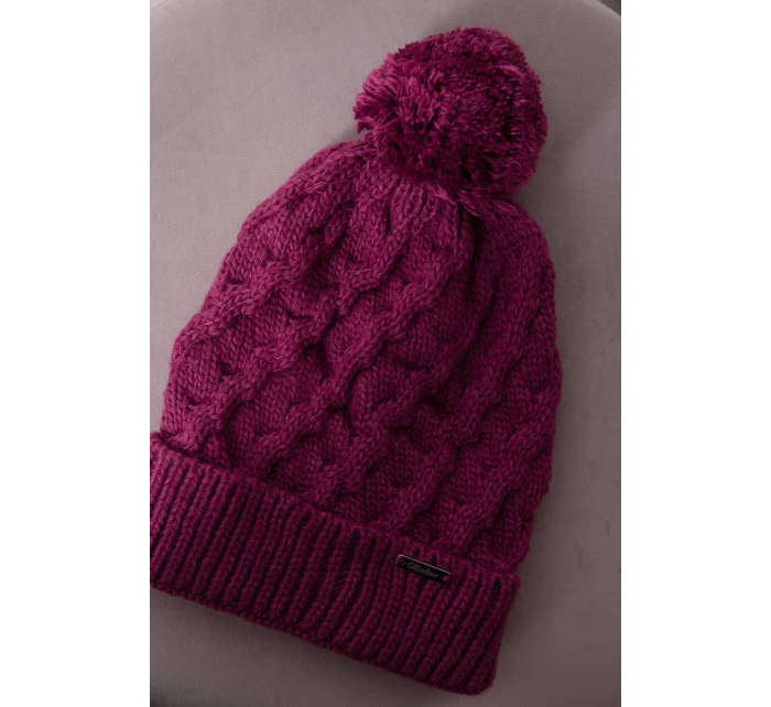 Fleecová čepice hořčicová model 18751361 - K-Fashion Fleecová čepice hořčicová model 18751361 - K-Fashion