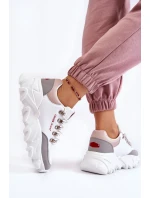 Dámské Tenisky na platformě model 21603148 Bíle - Cross Jeans