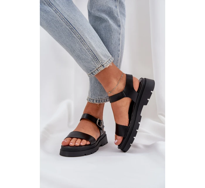 Dámské Sandály Na Platformě Černé model 21684389 - Boto Dámské Sandály Na Platformě Černé model 21684389 - Boto