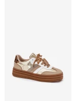 Dámské Tenisky Na Platformě S Dvojitým Šněrováním Leopardí Zlaté Klipy Dámské Tenisky Na Platformě S Dvojitým Šněrováním Leopardí Zlaté Klipy