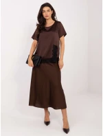 Bluzka MI BZ model 21795607 brązowy - FPrice Bluzka MI BZ model 21795607 brązowy - FPrice