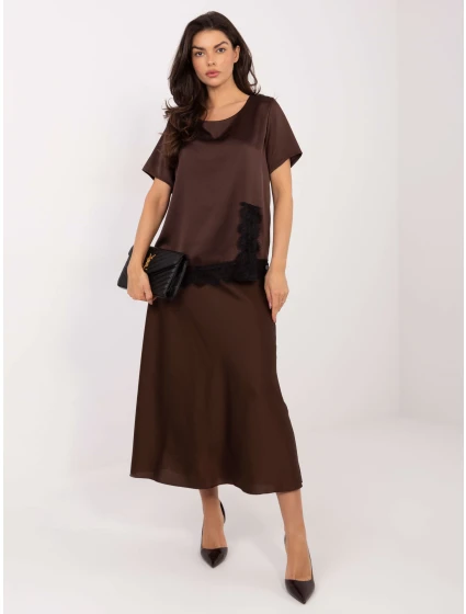 Bluzka MI BZ model 21795607 brązowy - FPrice Bluzka MI BZ model 21795607 brązowy - FPrice