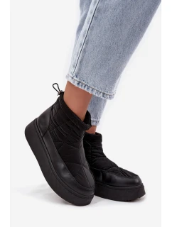 Dámské zateplené sněhule na platformě Tahlira – černé