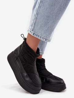 Dámské zateplené sněhule na platformě Tahlira – černé