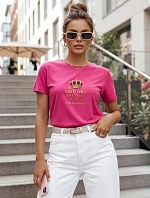 Dámské bavlněné tričko There is only one Queen černé FashionStreet NX5035RY