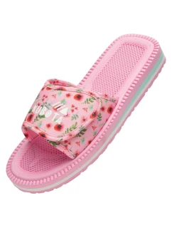 Kubota klapka na suchý zip vícebarevná květinová růžová K25SS-100-001-28-1