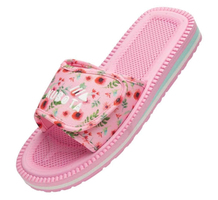 Kubota klapka na suchý zip vícebarevná květinová růžová K25SS-100-001-28-1