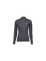 Cyklistické tričko POC W's Layer Merino Mock Neck Jersey, šedé Cyklistické tričko POC W's Layer Merino Mock Neck Jersey, šedé