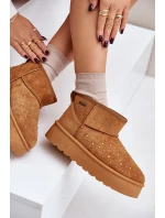 Sněhule se zdobením na platformě Big Star OO274A104 Camel Sněhule se zdobením na platformě Big Star OO274A104 Camel