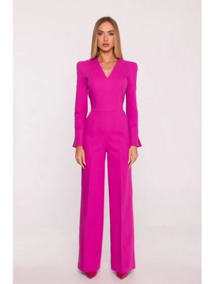 M883 Džínová kombinéza - růžová