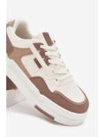 Dámské tenisky na platformě Big Star – tmavě béžové Dámské tenisky na platformě Big Star – tmavě béžové