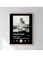 Personalizovaný magický fotoobraz v rámu - 30x40 - hudební přehrávač Personalizovaný magický fotoobraz v rámu - 30x40 - hudební přehrávač