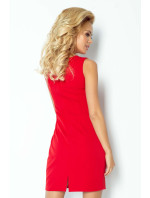 Dámské společenské šaty model 15042398 bez rukávů krátké červené Červená - numoco