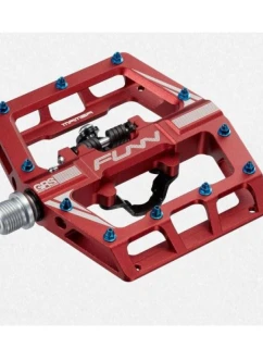 Jednostranné pedály FUNN MAMBA červené