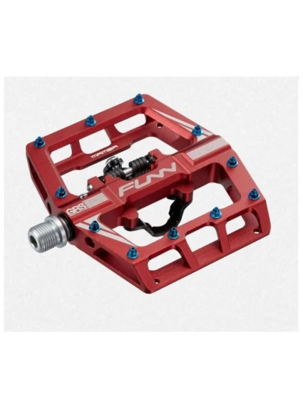 Jednostranné pedály FUNN MAMBA červené