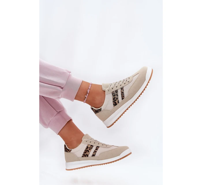 Dámské Tenisky Z Eko Semiše Leopardí Béžové Marinils Dámské Tenisky Z Eko Semiše Leopardí Béžové Marinils