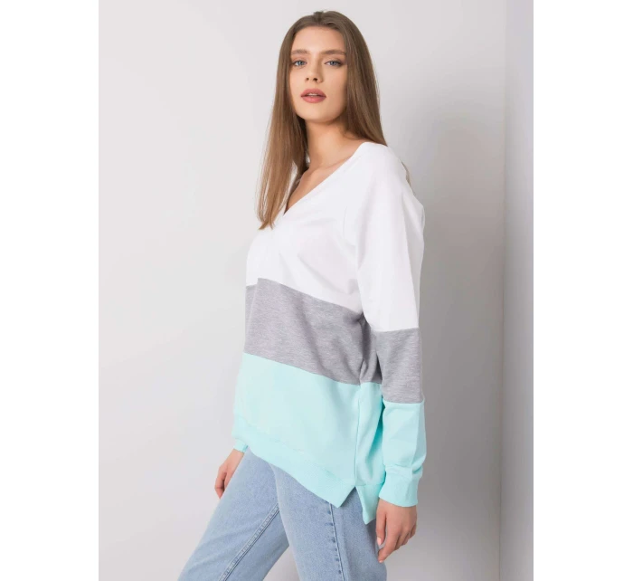 Mikina RV BL 5972.07 bílá šedá