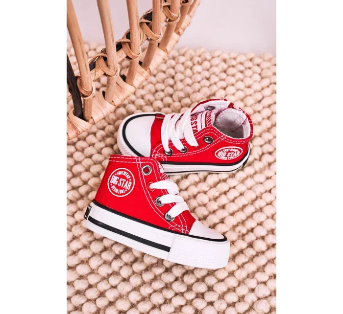 Dětské vysoké tenisky Big Star - červené