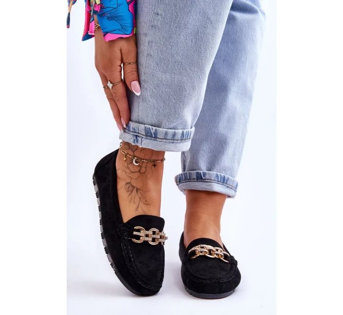 Dámské semišové mokasíny Černá Sorento Dámské semišové mokasíny Černá Sorento