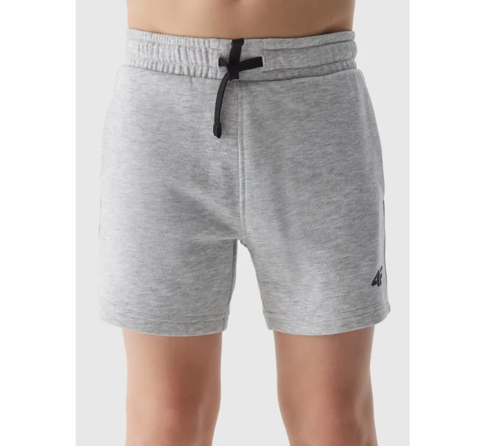 Chlapecké teplákové šortky 4F - světle šedé