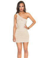 Sexy fineknitted One-Shoulder dress