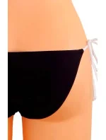 Dámské plavky dvoudílné sexy bikiny SULTRY polstrované košíčky zdobené bílými lemy černé - Černá - OEM Dámské plavky dvoudílné sexy bikiny SULTRY polstrované košíčky zdobené bílými lemy černé - Černá - OEM