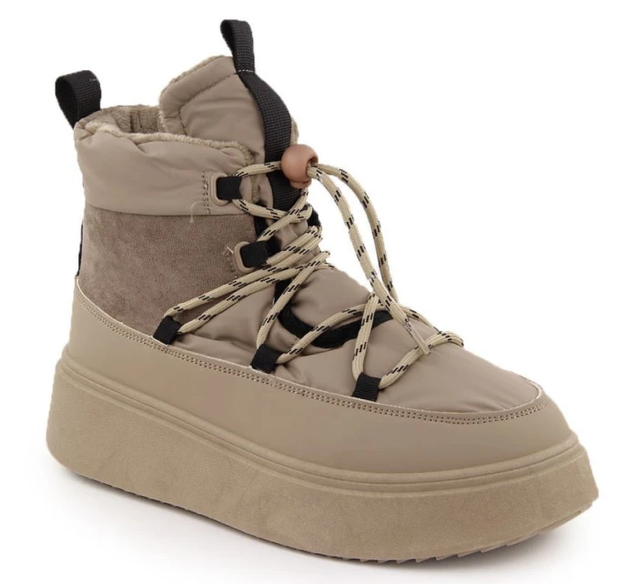 Dámské sněhule na platformě WOL280B Béžová - Potocki