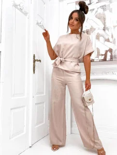 Letní béžový dámský dvoudílný komplet model 21180987 - Moon