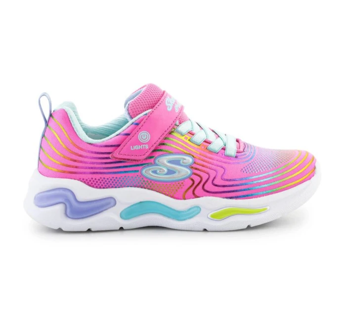Boty Skechers S-Lights Wavy Beams Jr 302338L-PKMT