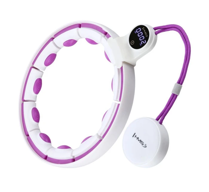 HHM17 HULA HOP BÍLÁ/FIALOVÁ S MAGNETY A ZÁVAŽÍM + POČÍTADLO HMS HHM17 HULA HOP BÍLÁ/FIALOVÁ S MAGNETY A ZÁVAŽÍM + POČÍTADLO HMS