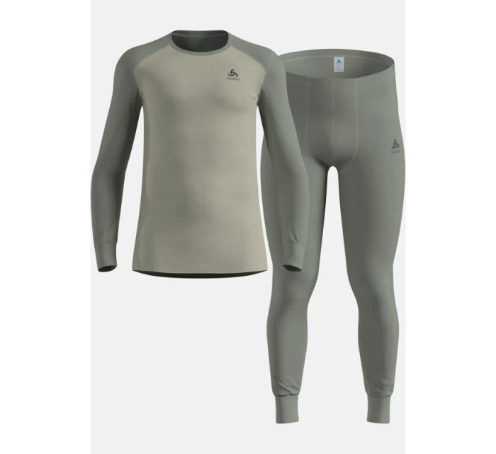 Termoaktivní prádlo - Odlo Set ACTIVE WARM Special Set velikost M Dark Grey