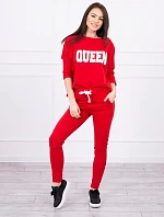 Sada s potiskem Queen červená