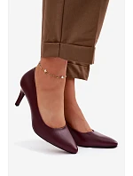 Červené eko kožené lodičky Sergio Leone Červené eko kožené lodičky Sergio Leone