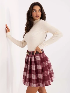 Spódnica MI SD model 21389032 bordowy - FPrice