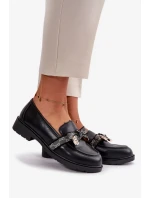Dámské Mokasíny S Mašlí S.Barski Černé Dámské Mokasíny S Mašlí S.Barski Černé