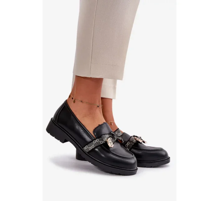 Dámské Mokasíny S Mašlí S.Barski Černé Dámské Mokasíny S Mašlí S.Barski Černé