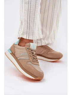 Dámské semišové tenisky Big Star HI-POLY SYSTEM – tmavě béžové