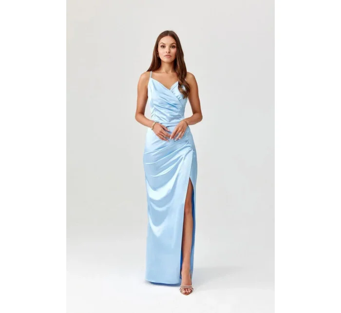 Dlouhé šaty model 20331412 světle modré - Roco Fashion