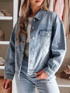 Dámská přechodná oversize katana bunda NOVAJIN modrá FashionStreet TY4837