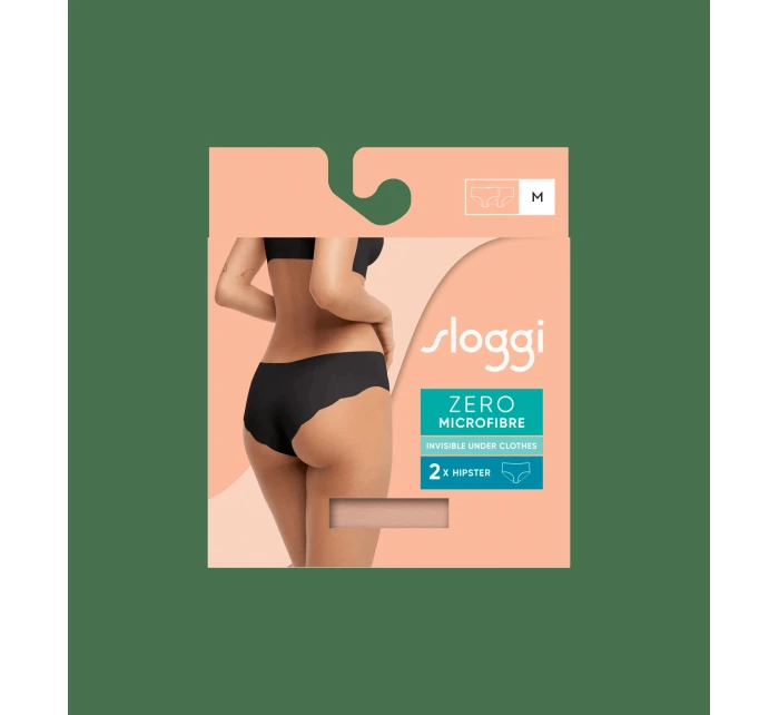 Dámské kalhotky ZERO Microfibre 2.0 Hipster 2P - CAMEO BROWN - sv.hnědé 00ME - SLOGGI