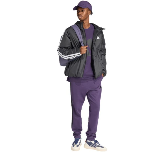 Pánské kalhoty adidas Essentials 3-Stripes Fleece purple JX0750