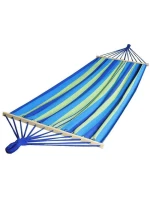 ZAHRADNÍ HOUPACÍ SÍŤ PRO 1 OSOBU 200X100CM S TYČÍ 1006048