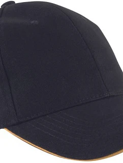 K-up KP 011 6 Panelová sandwich kšiltovka "Orlando" 20.0011 black/yellow