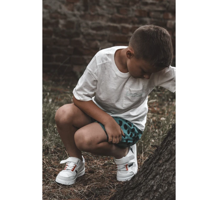 Klasické dětské sportovní boty bílé a Červené Marlin Klasické dětské sportovní boty bílé a Červené Marlin