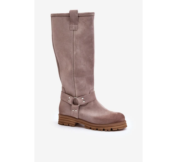 Dámské Semišové Kozačky  Lewski model 21672567 - Zazoo