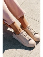 Dámské Tenisky Z Eko Kůže Big Star model 21693183 Béžové - Big Star Shoes