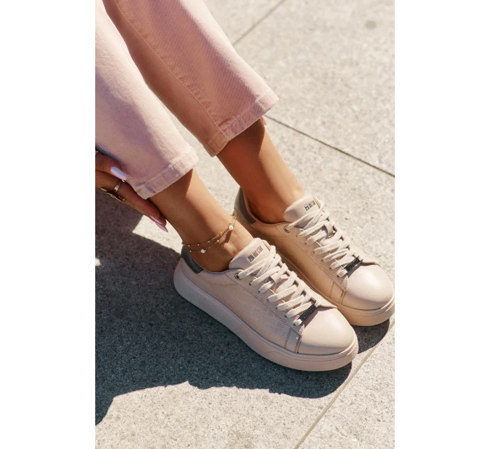 Dámské Tenisky Z Eko Kůže Big Star model 21693183 Béžové - Big Star Shoes