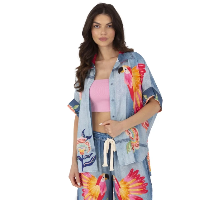 Košile DHJ KS  modrá model 21003871 - FPrice